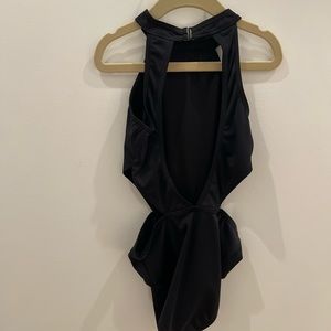 Black balera dance leotard
